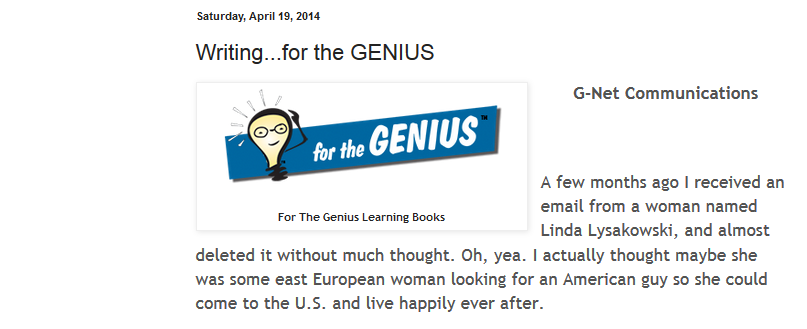 Writing for the genius learning books